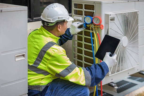Professional Hvac technician working in Campbell Hall, NY
